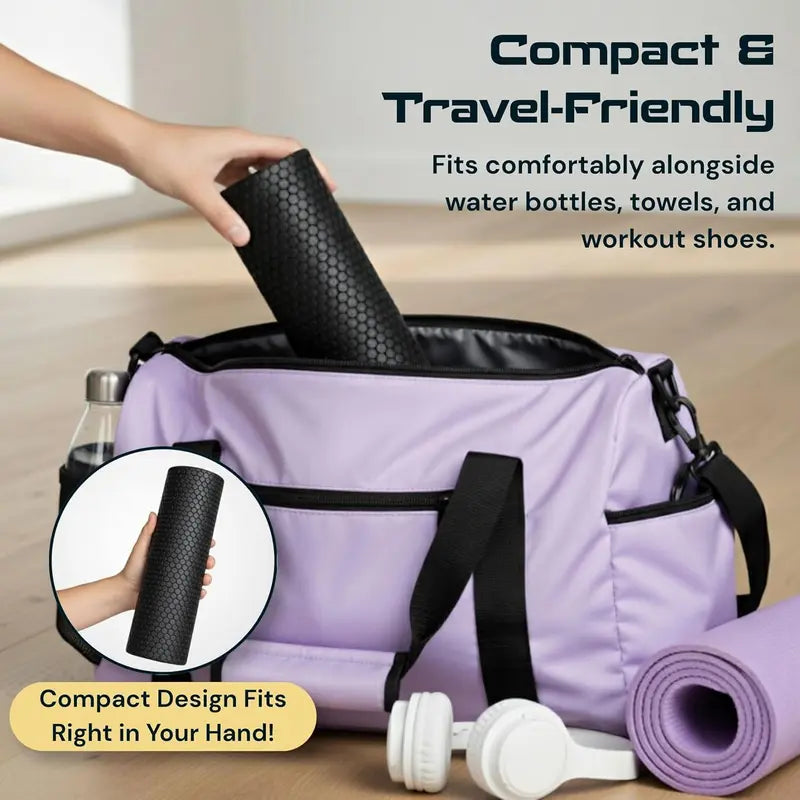 Fitizen Foam Roller Mini - 12 X 4 Inches - Textured for Muscle Massage, Physical Therapy, Pilates, Yoga & Exercise Equipment