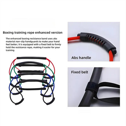 35 lbs Boxing Resistance Band - Arm Workout Equipment for Enhanced Punch Speed and Power, Elastic Exercise Bands for Women's Gym Training and Home Cardio Workouts